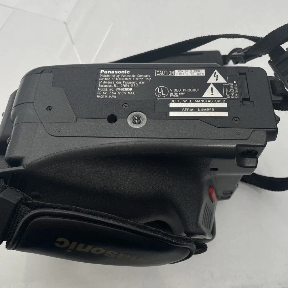 PANASONIC PALMCORDER IQ PV-IQ305 Video Rec+Battery+Charger+Cables+Case-Tested